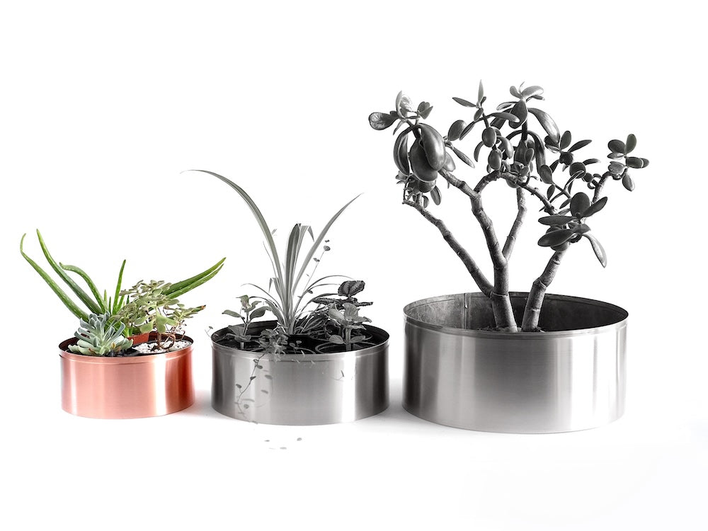 18cm plant pot 18cm Copper Plant Pot/Planter – Copper and Green