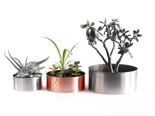24cm Copper Plant Pot/Planter
