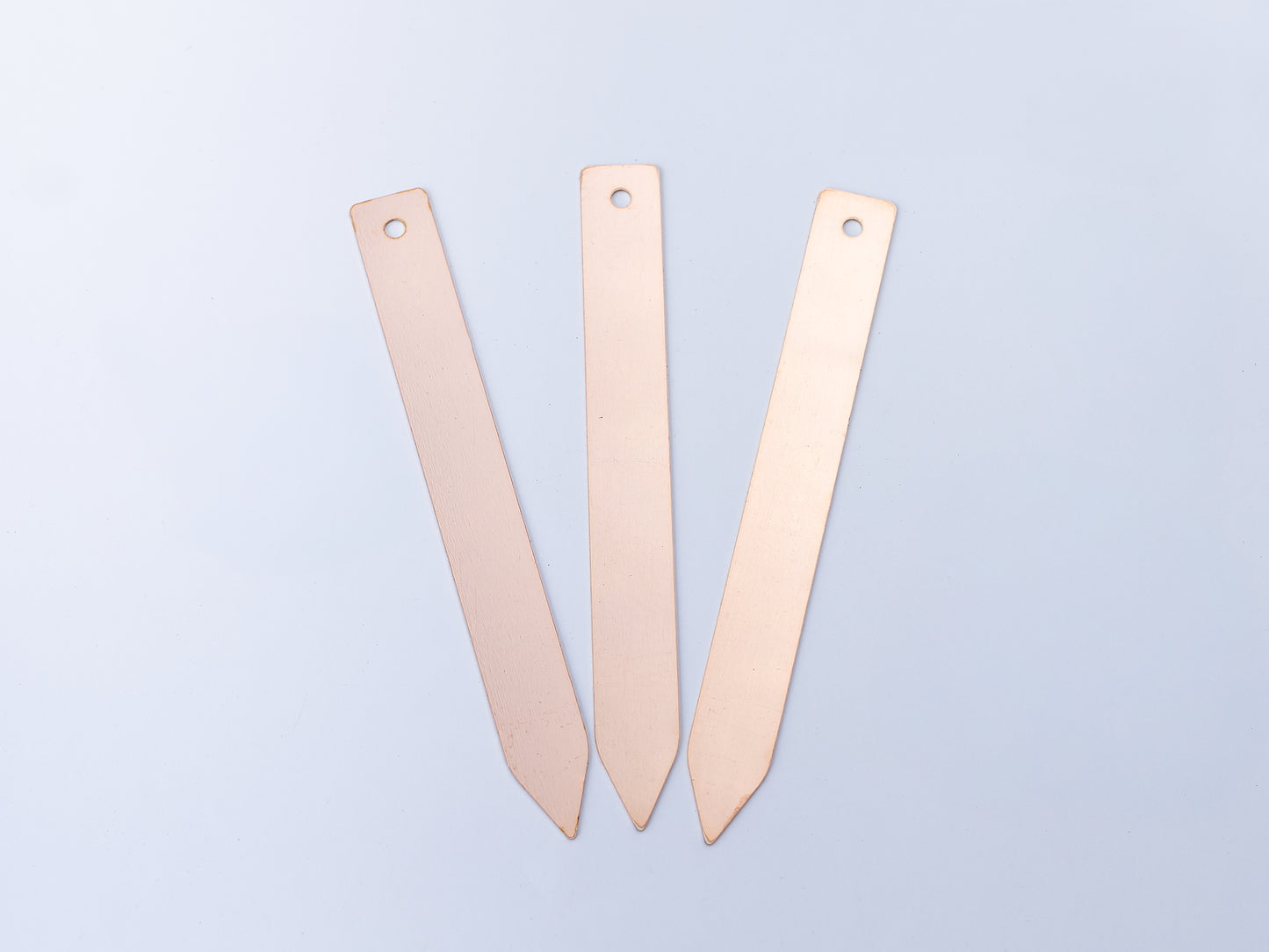 3 Copper Plant Labels with Pen