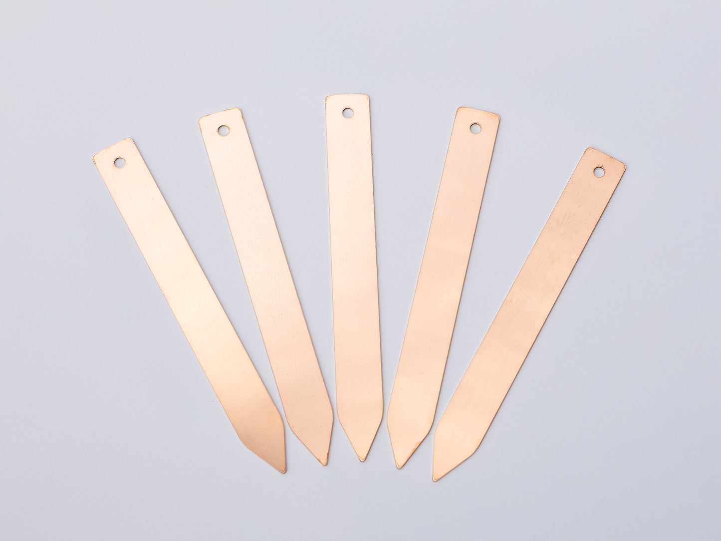 5 Copper Plant Labels with Pen