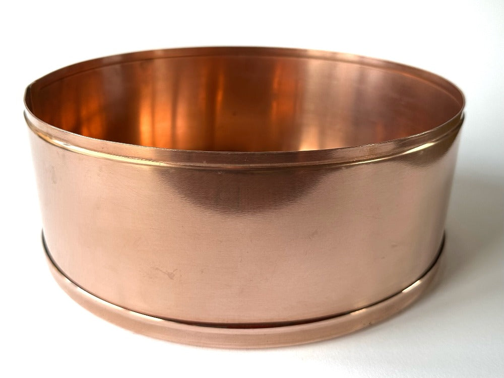 24cm copper planter close