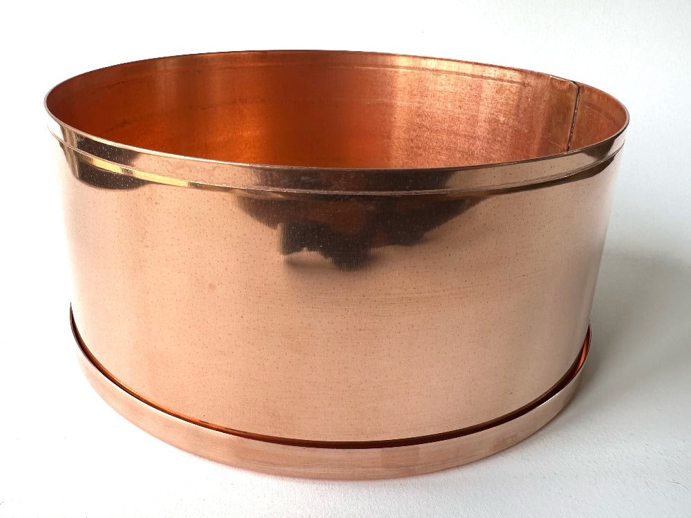 Hand made copper planter