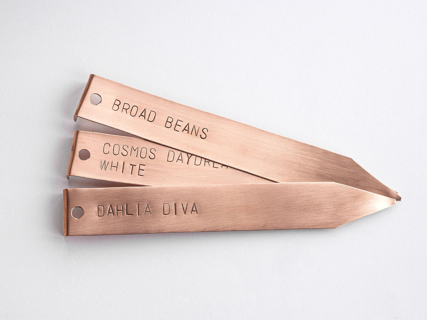3 Solid Copper Plant Labels
