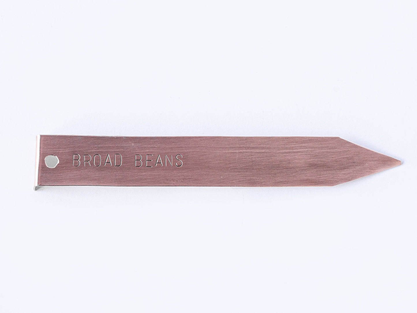 5 Copper Plant Labels - Stamped With Your Text