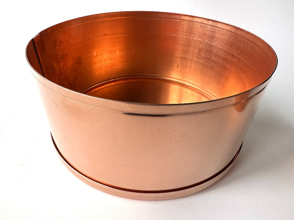 Hand made copper planter 18cm