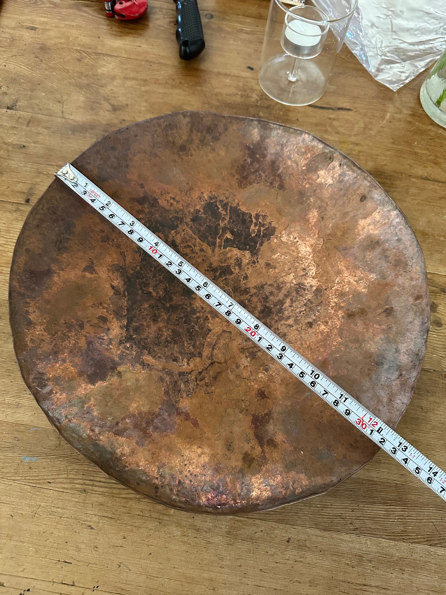 Hammered Copper Bowl 32cm