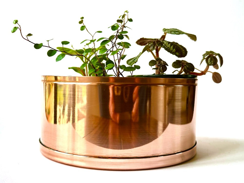 18cm Copper Plant Pot/Planter