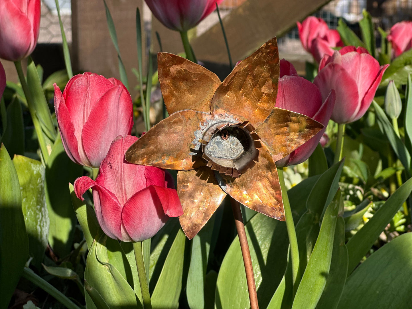 Hand Made Copper Daffodil