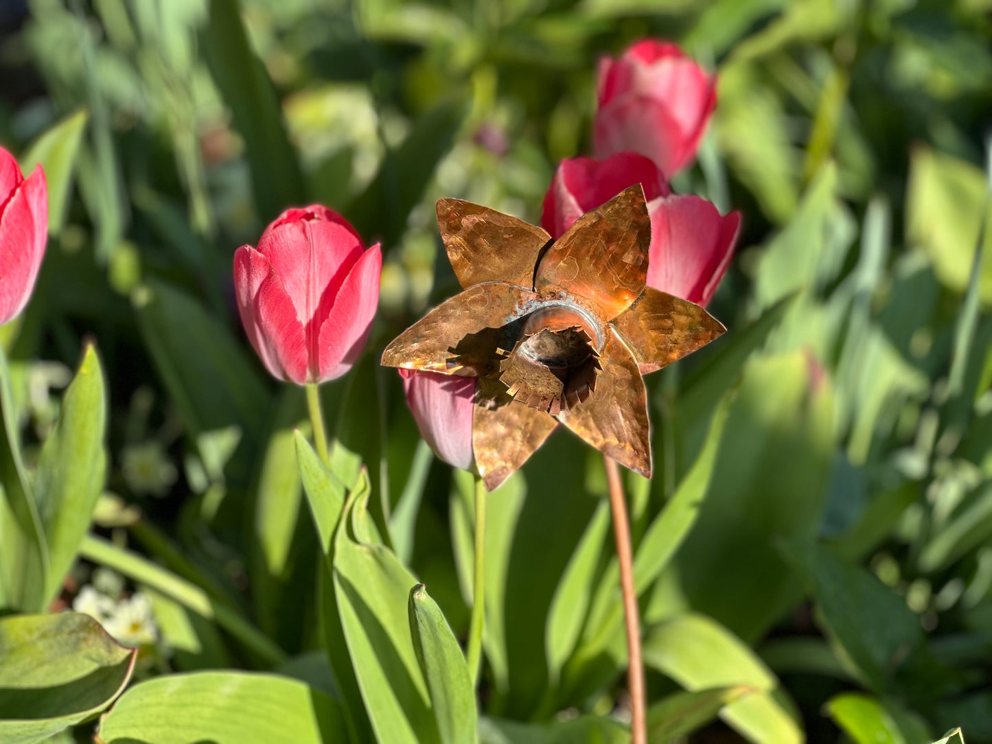 Hand Made Copper Daffodil
