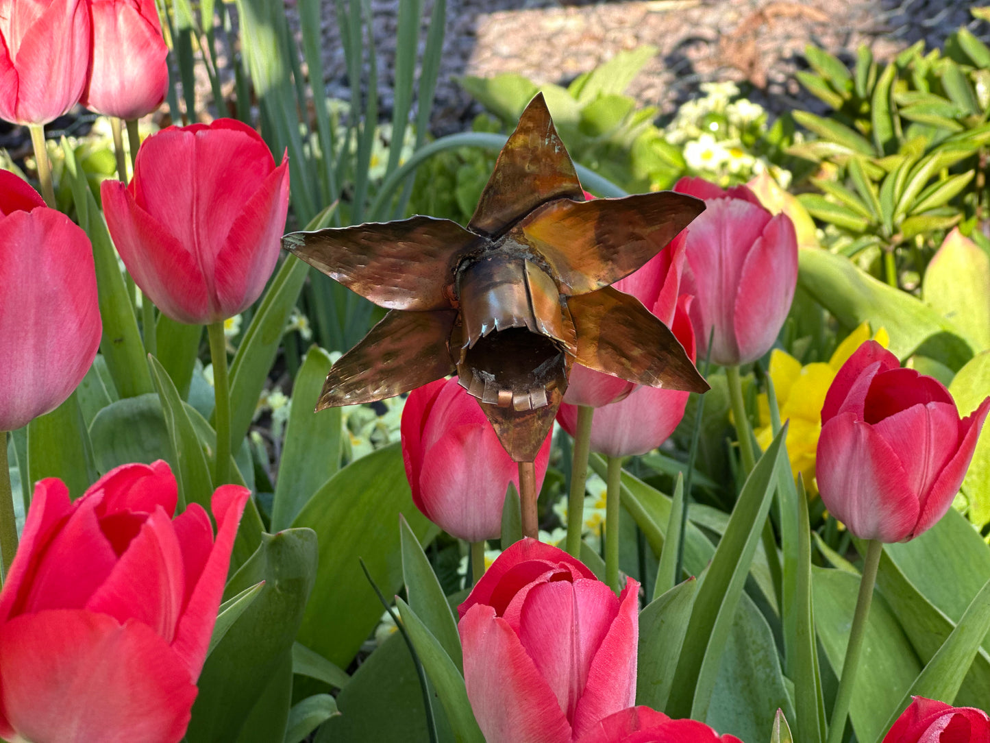 Hand Made Copper Daffodil