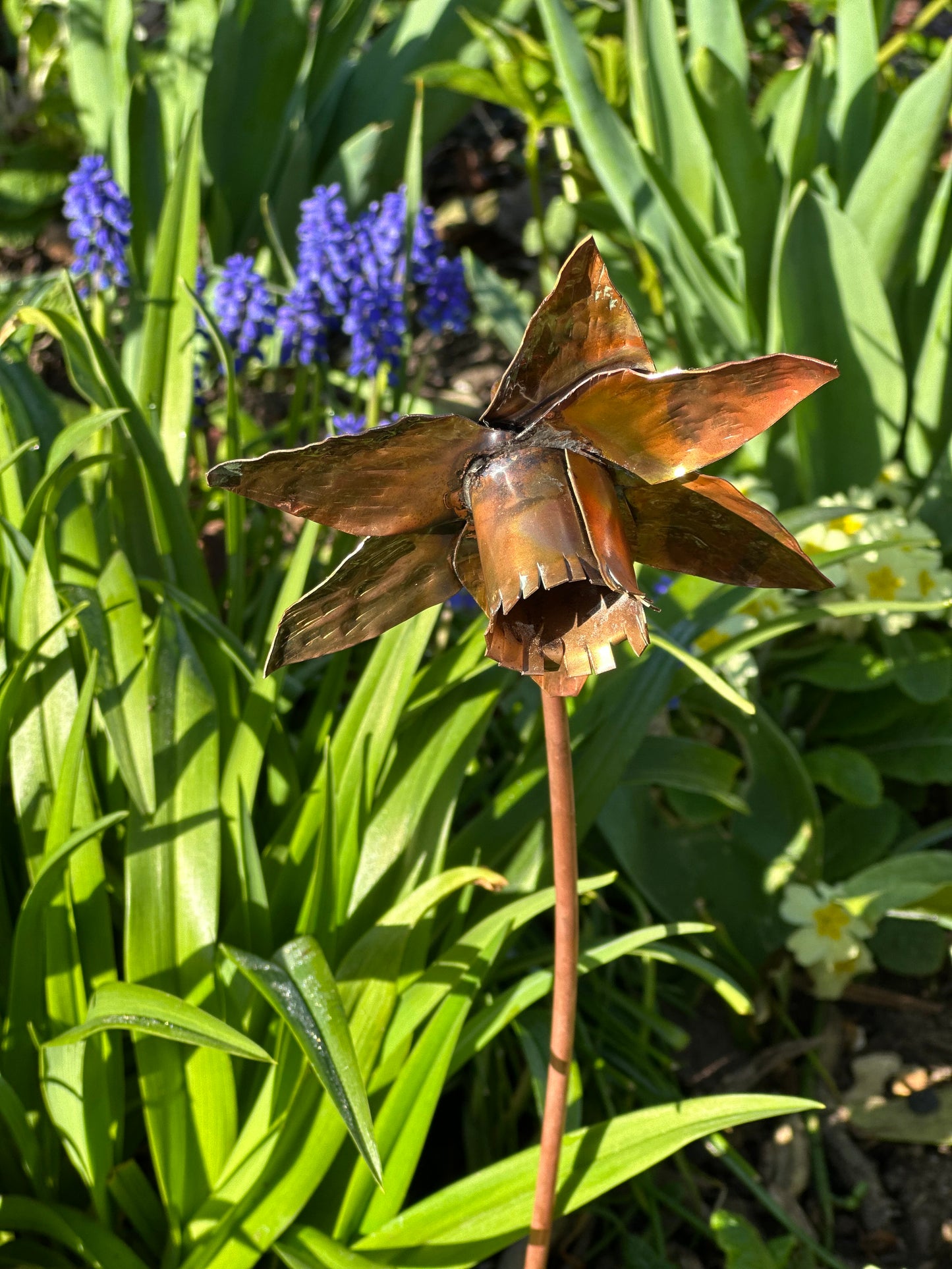 Hand Made Copper Daffodil