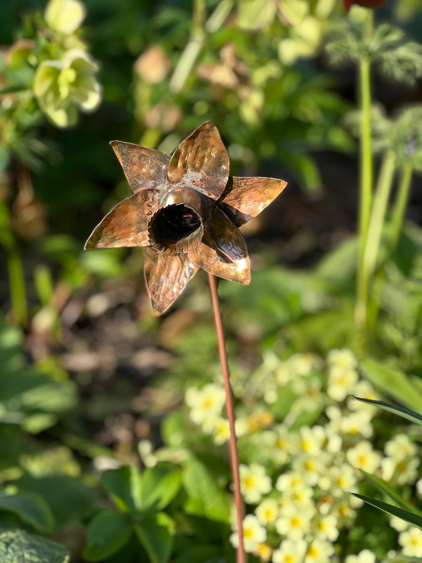 Hand Made Copper Daffodil
