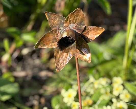 Hand Made Copper Daffodil