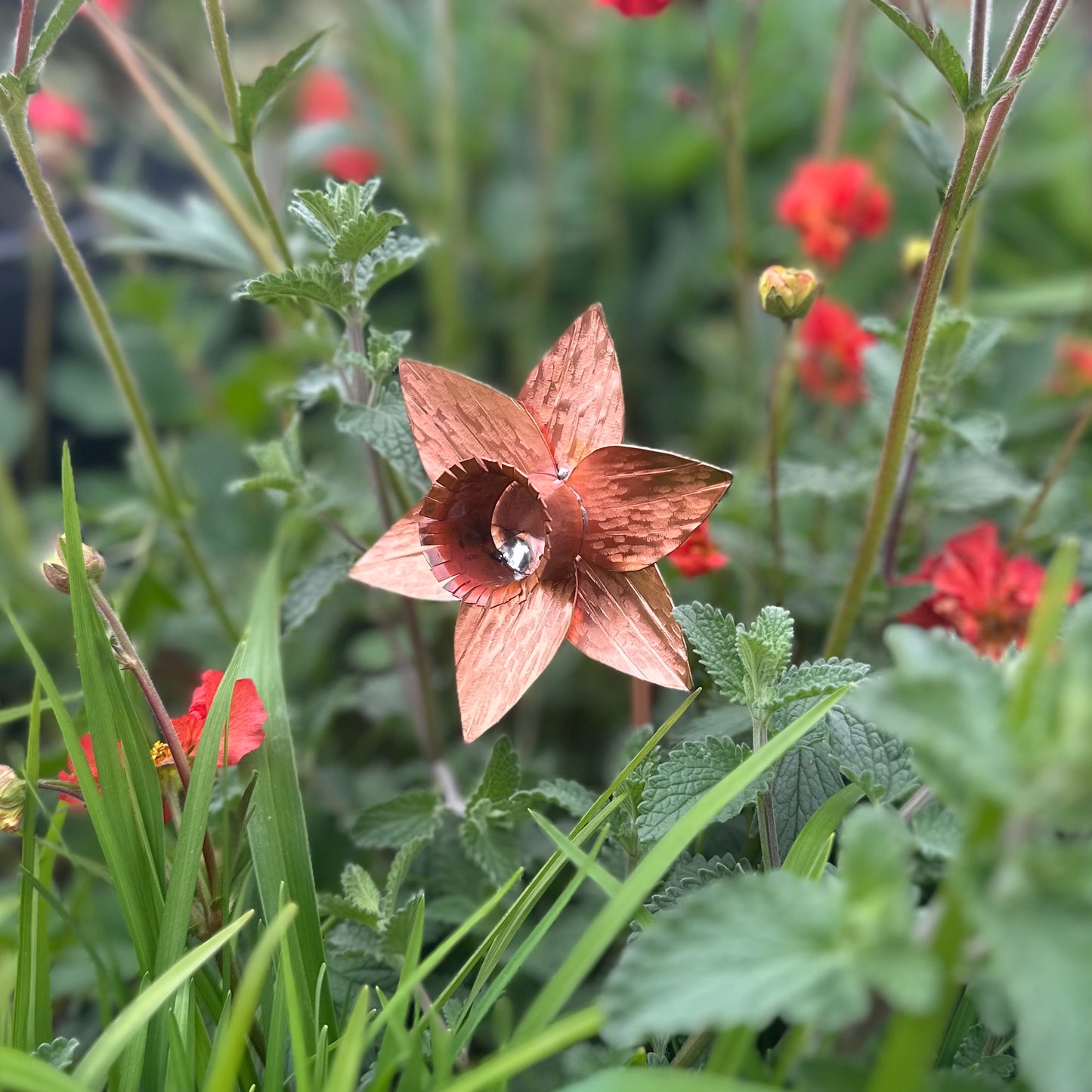 Hand Made Copper Daffodil