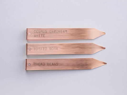 Copper Plant Labels from www.copperandgreen.com