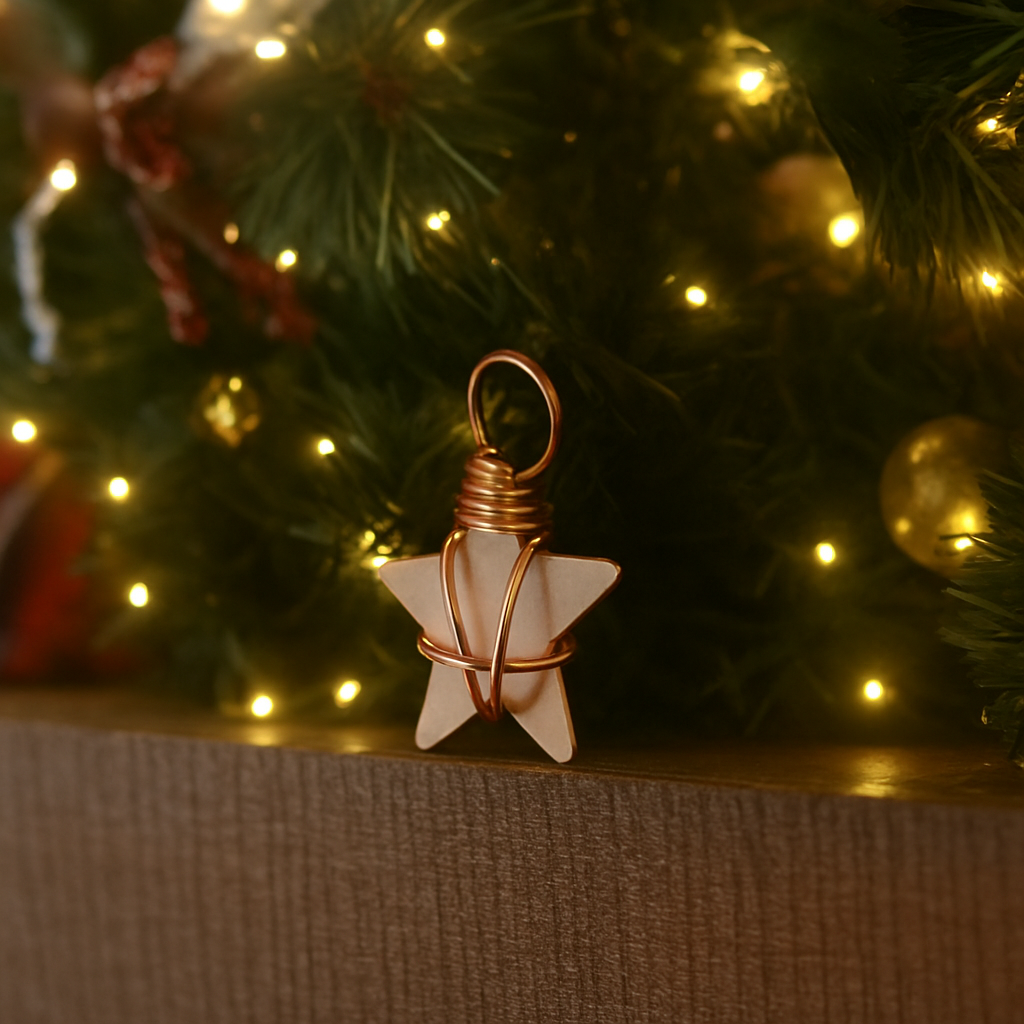 10 Copper Christmas Stars