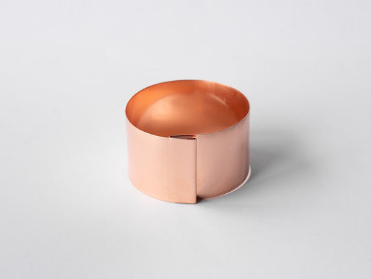 9cm Copper Slug Ring Front Top