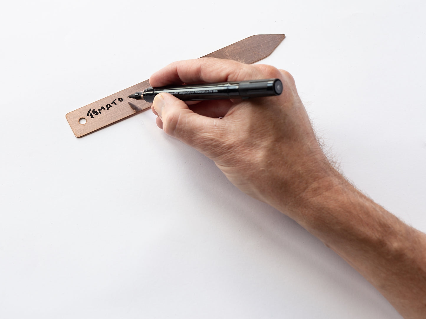 10 Copper Plant Labels with Pen