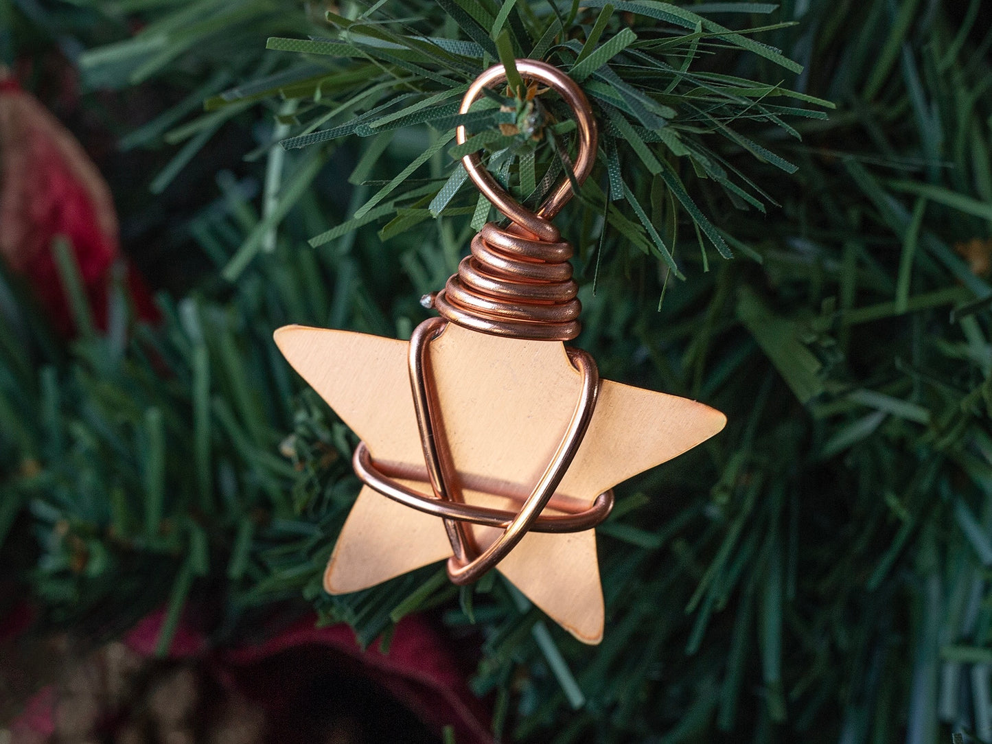 10 Copper Christmas Stars