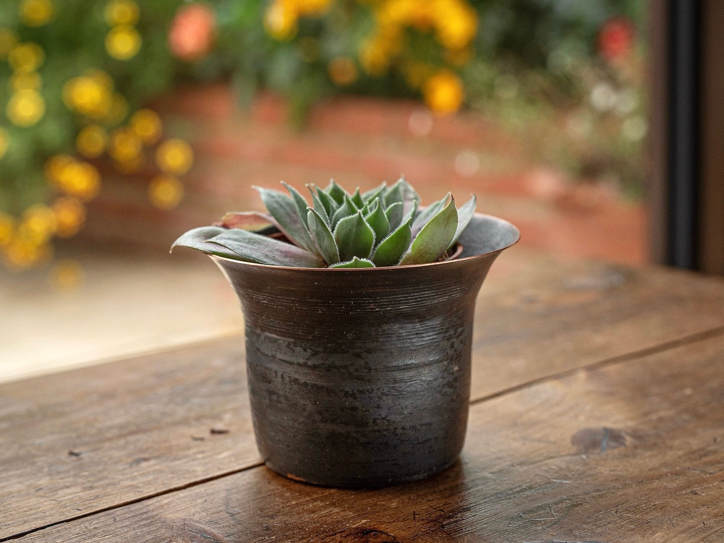 Blackened Copper Pot