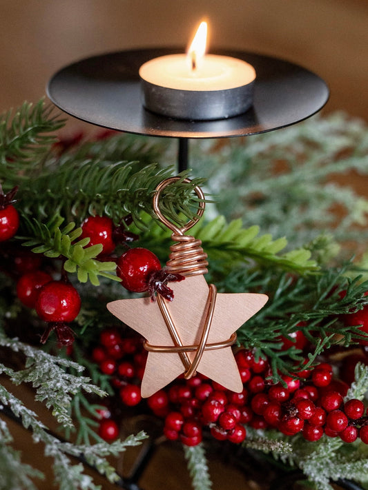 10 Copper Christmas Stars