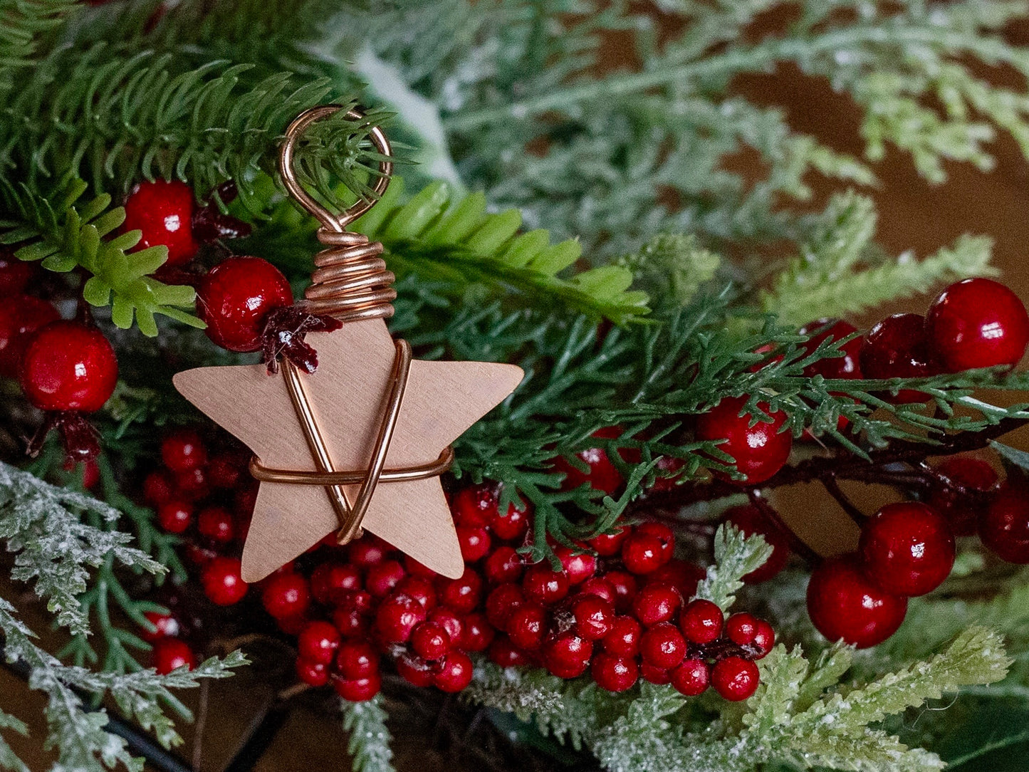 10 Copper Christmas Stars