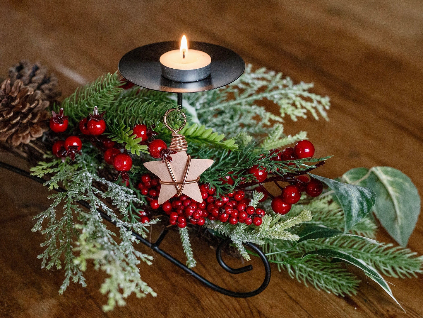 10 Copper Christmas Stars
