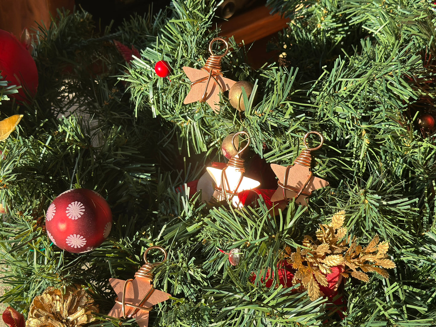 10 Copper Christmas Stars