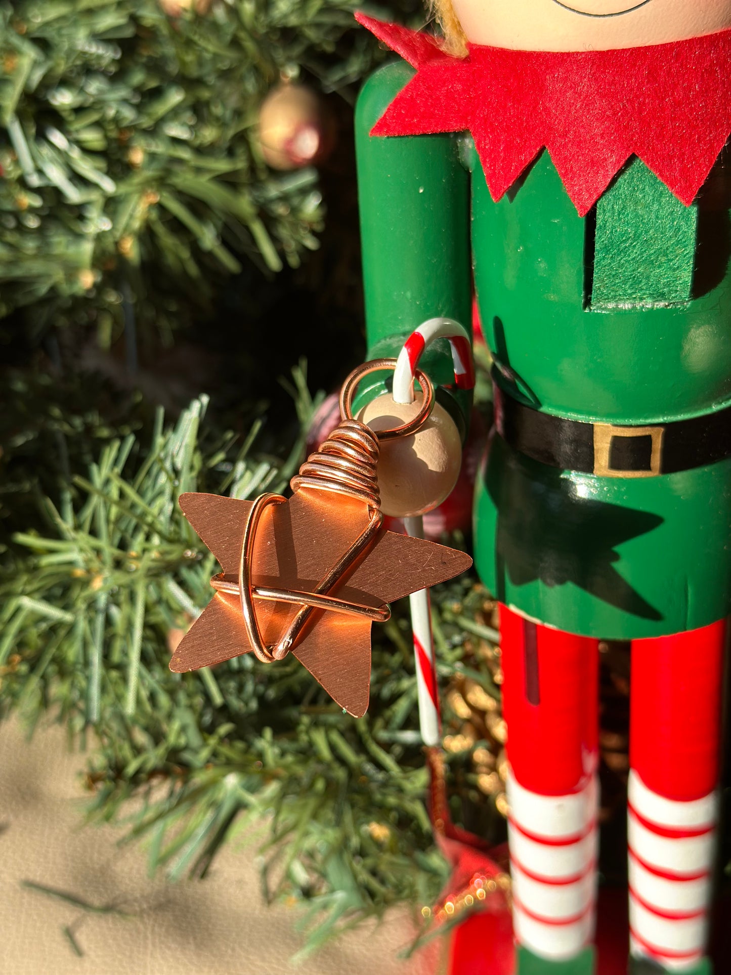 10 Copper Christmas Stars