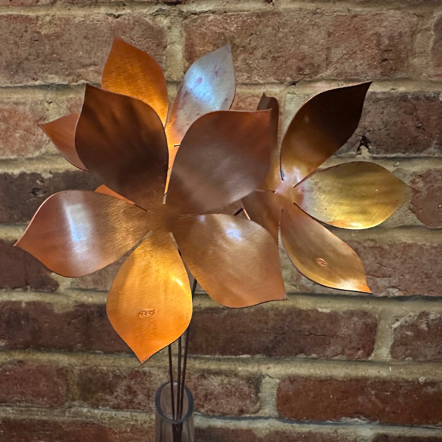 Copper and Green Christmas Flower