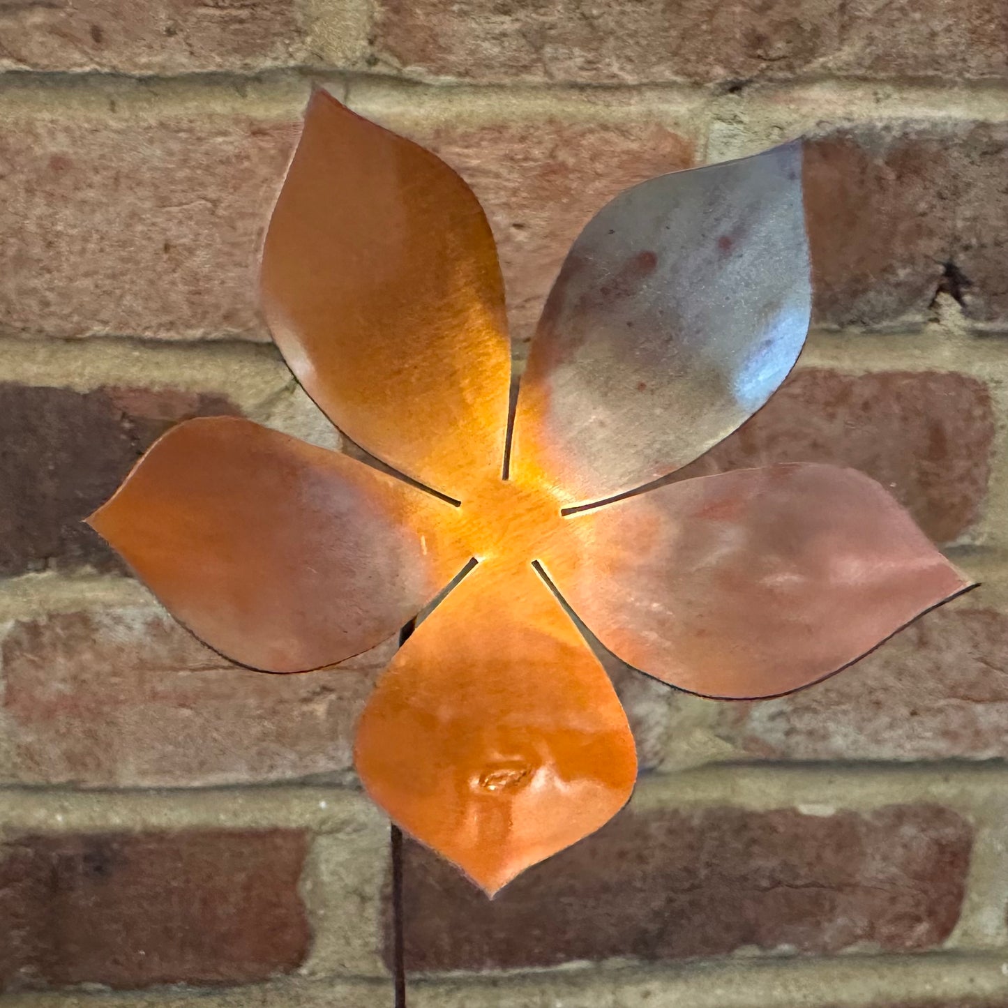 Copper and Green Christmas Flower