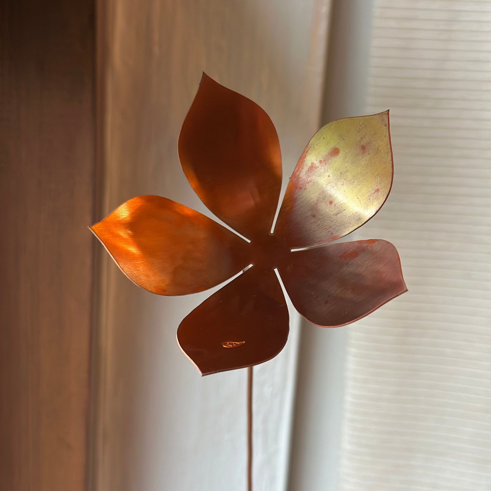 Copper and Green Christmas Flower