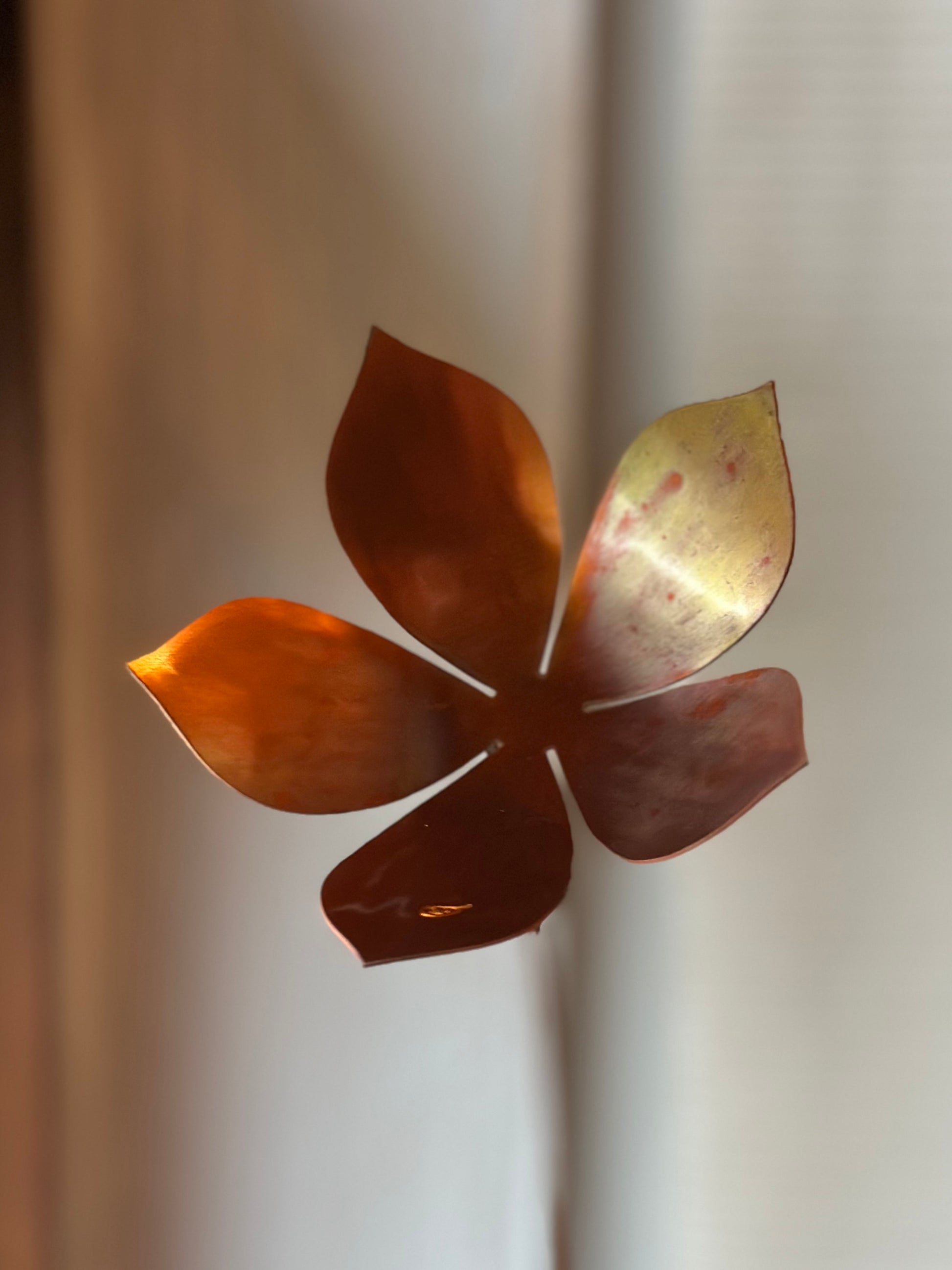 Copper and Green Christmas Flower