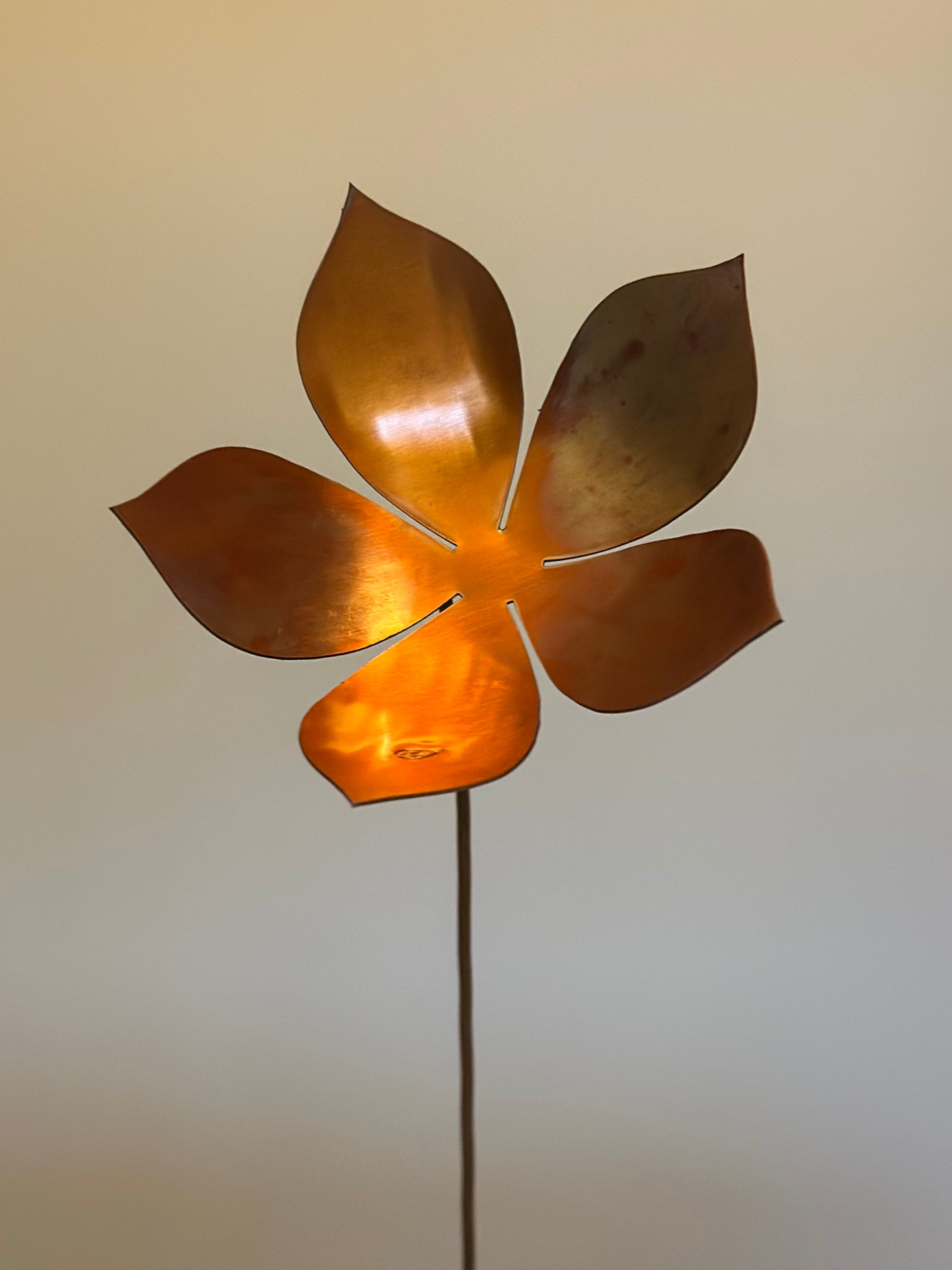 Copper and Green Christmas Flower