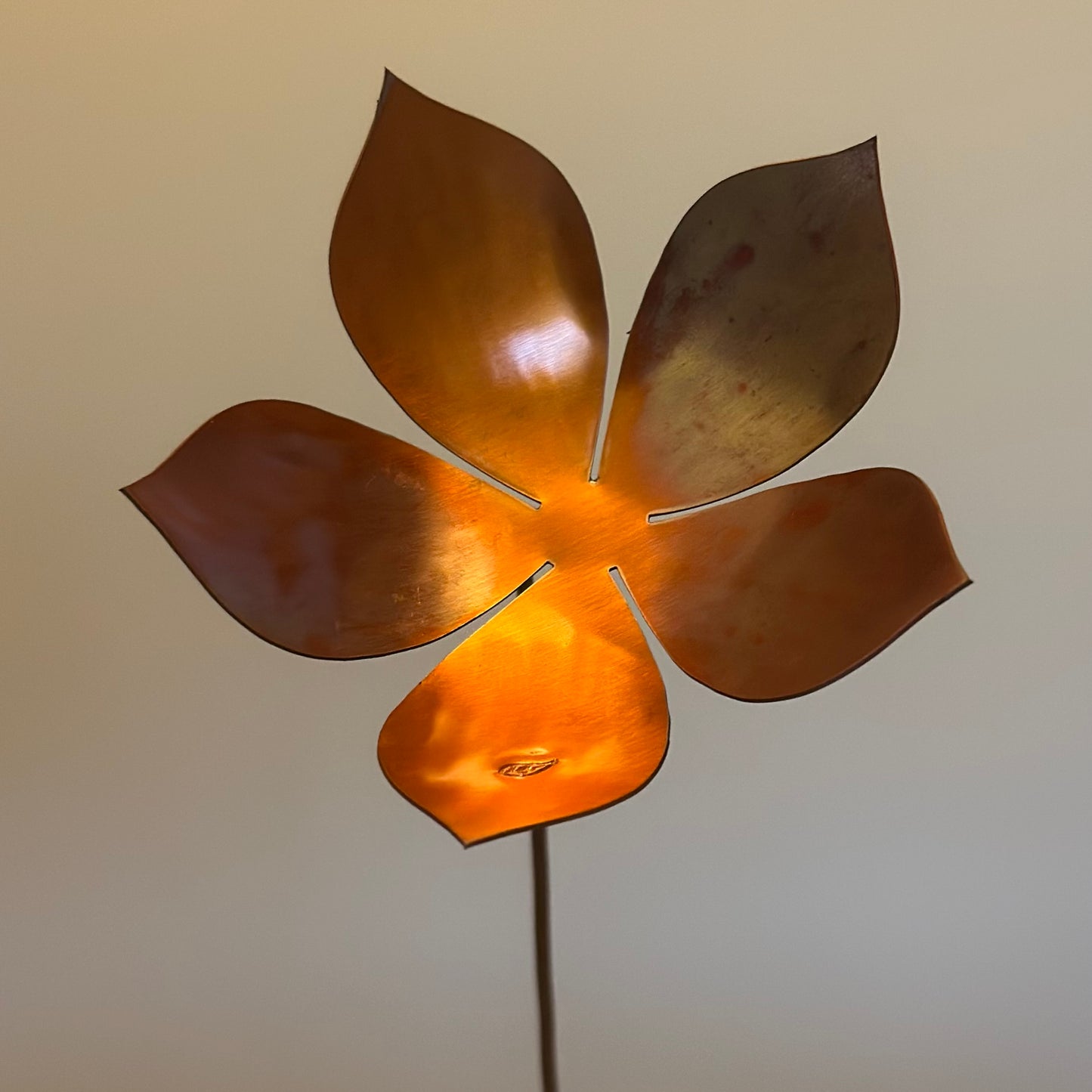Copper and Green Christmas Flower