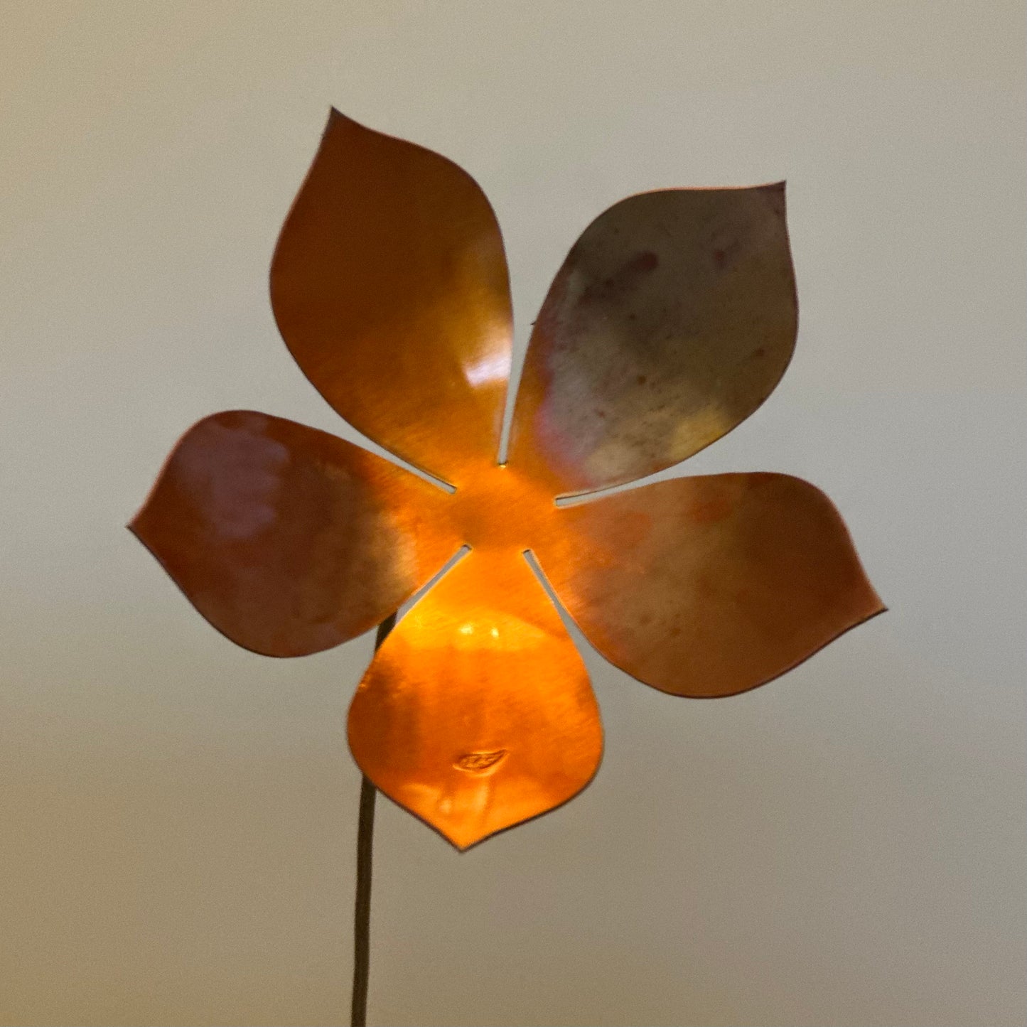 Copper and Green Christmas Flower