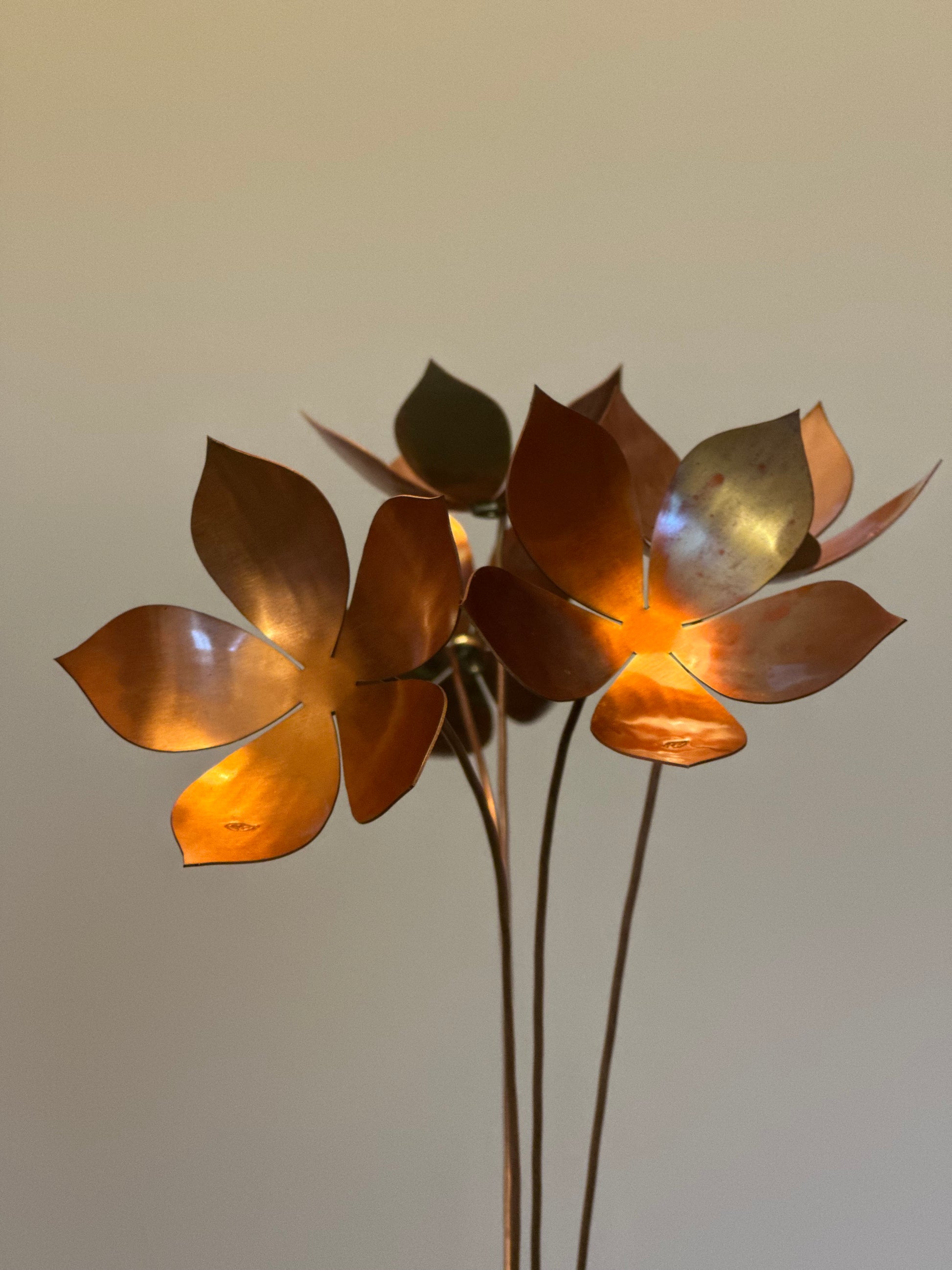 Copper and Green Christmas Flower