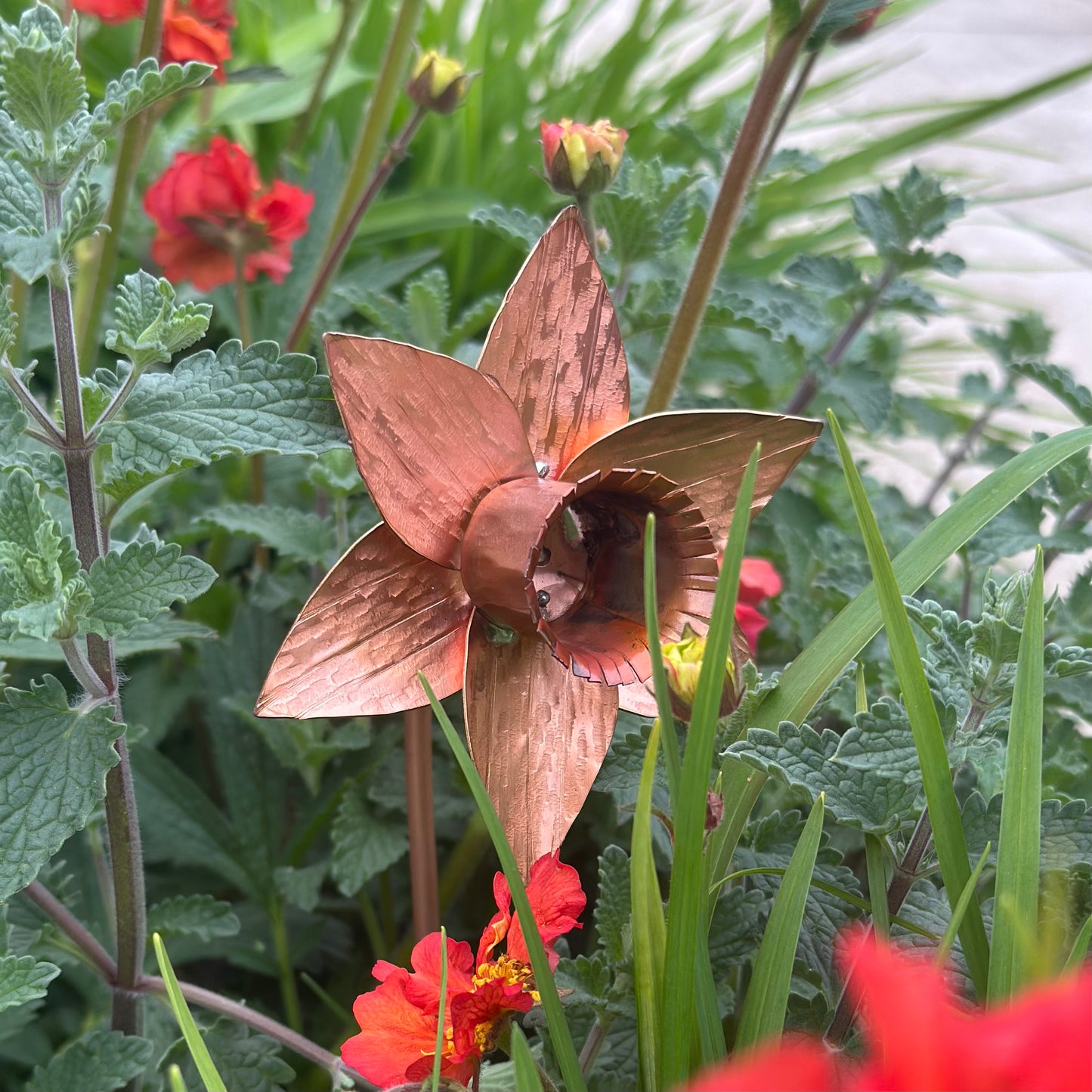 Hand Made Copper Daffodil