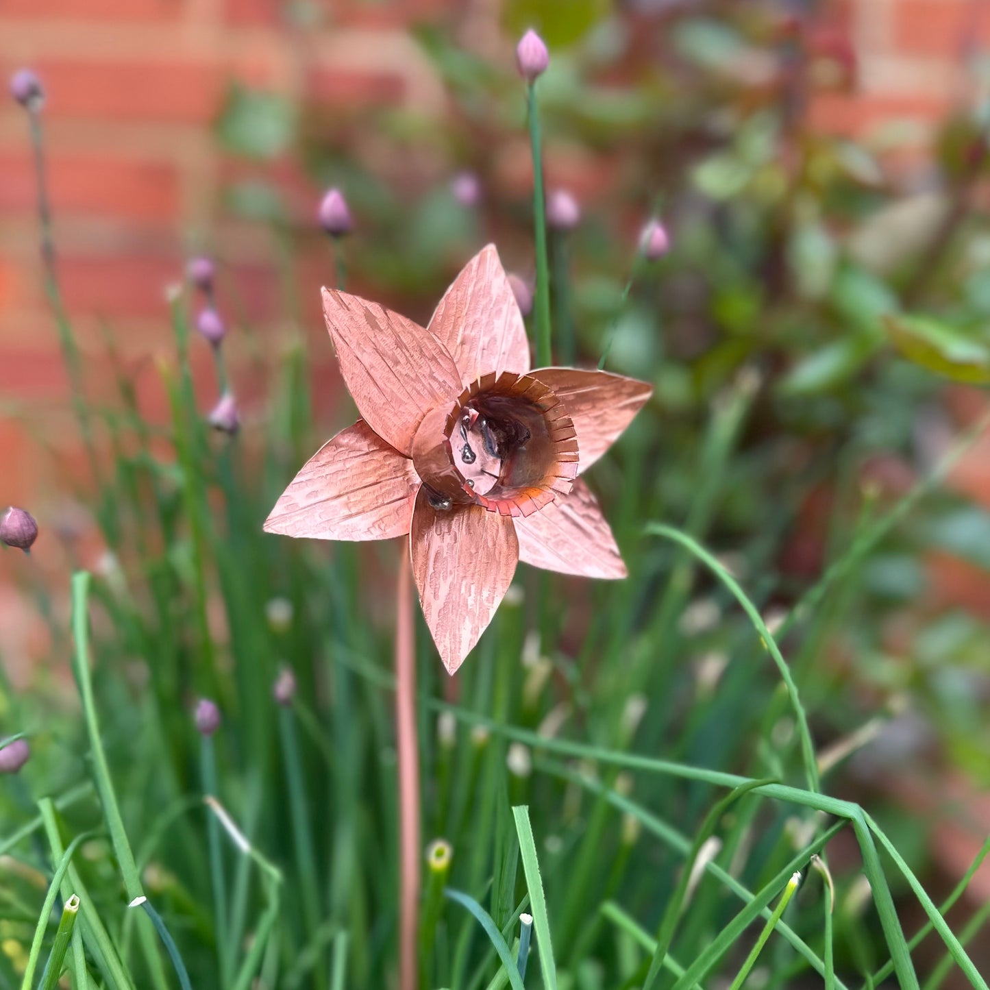 Hand Made Copper Daffodil