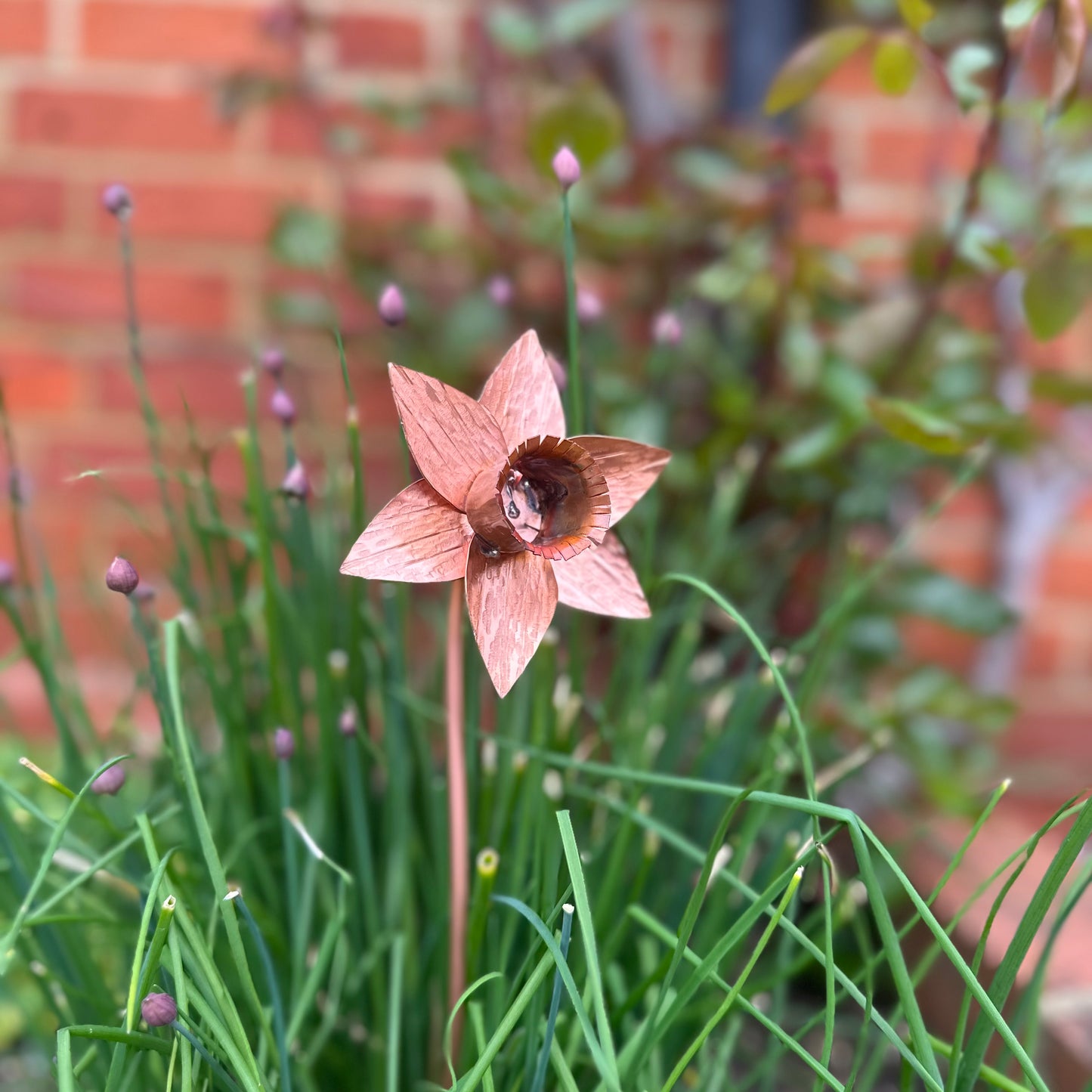 Hand Made Copper Daffodil