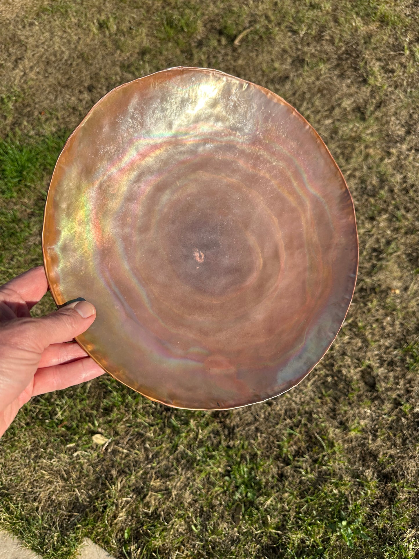 Hammered Copper Bowl 32cm