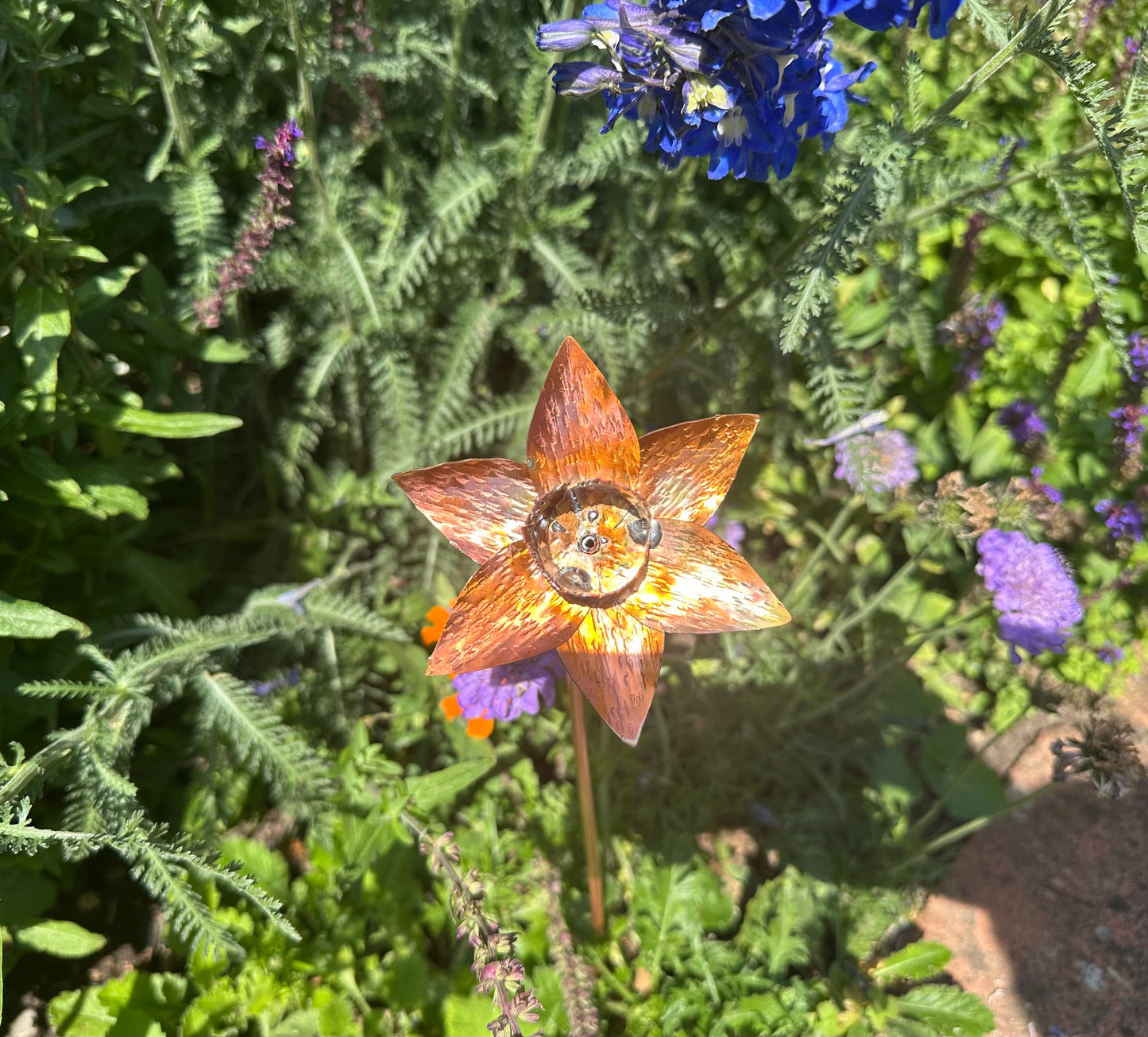Hand Made Copper Daffodil