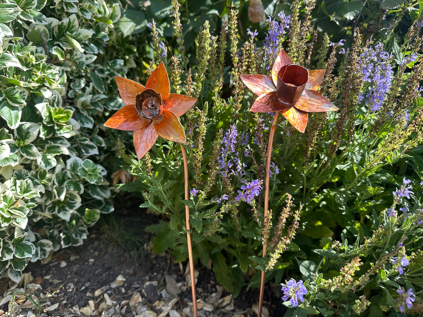 Hand Made Copper Daffodil