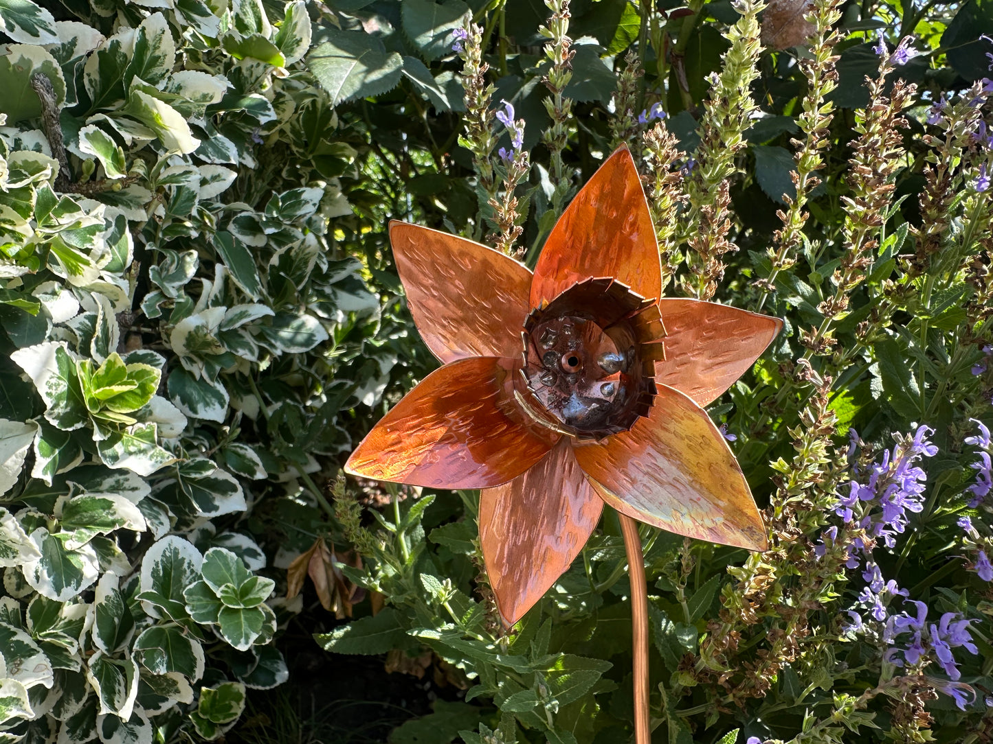 Hand Made Copper Daffodil