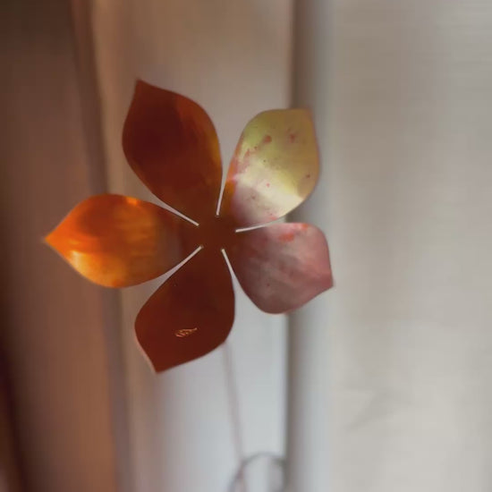 Copper and Green Christmas flower