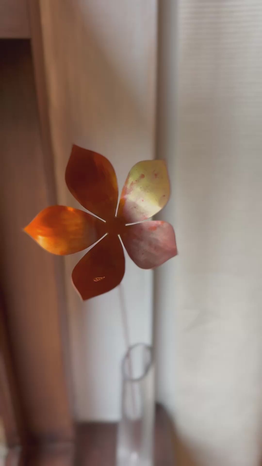 Copper and Green Christmas flower